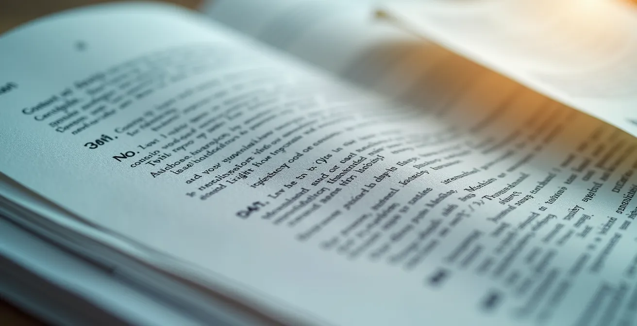 Vue macro d'un document de brief professionnel avec annotations et éléments visuels structurés