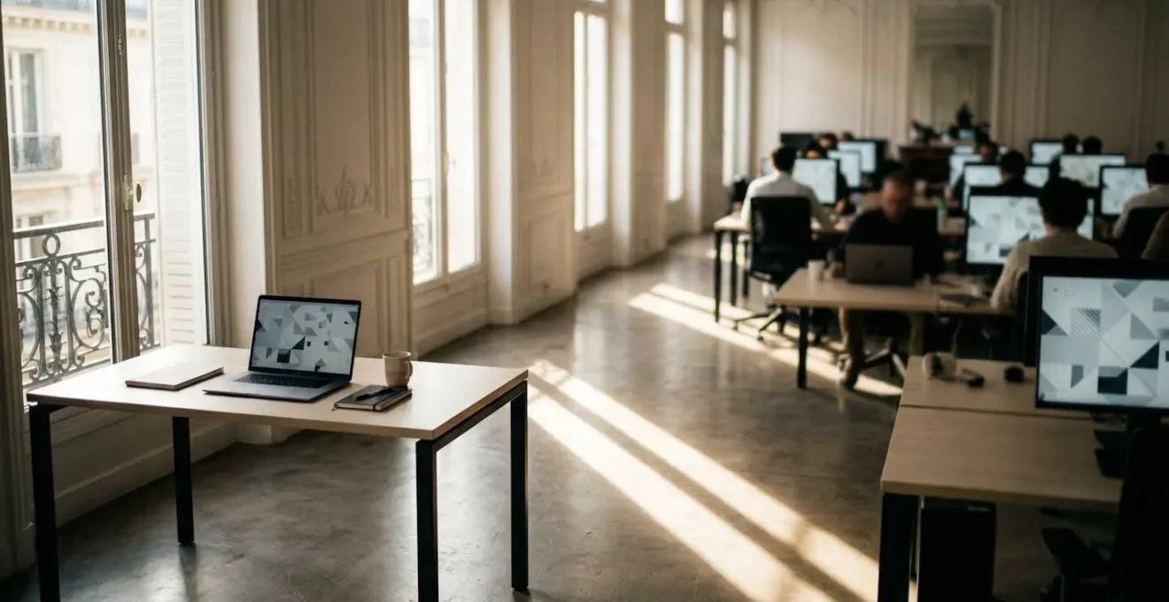 Représentation visuelle de l'évolution d'un freelance solo vers une structure d'agence avec plusieurs collaborateurs