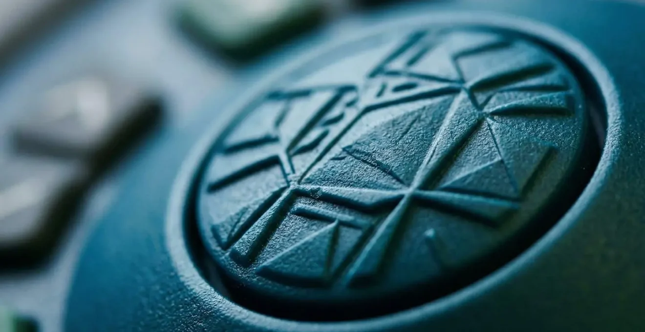 Gros plan sur un bouton d'appel à l'action avec effet de profondeur et texture