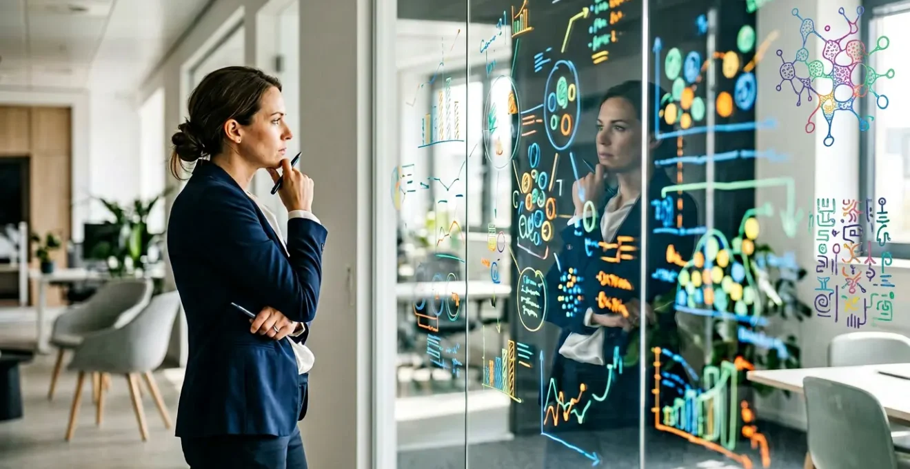 Responsable marketing analysant des données de segmentation client dans un environnement moderne