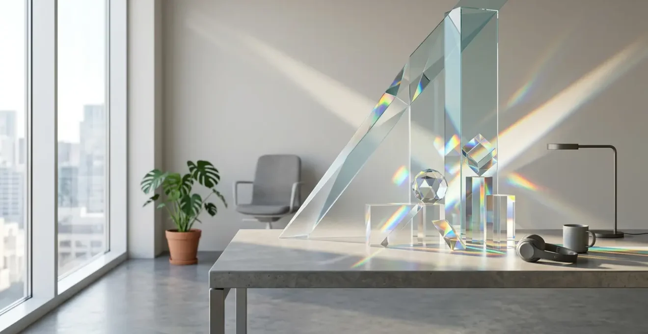 Écosystème numérique moderne montrant l'intersection entre SEO et expérience utilisateur avec des éléments visuels abstraits