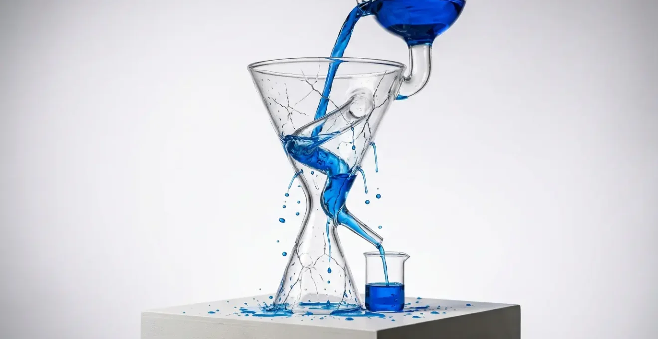 Visualisation métaphorique d'un tunnel de conversion e-commerce avec identification des points de friction