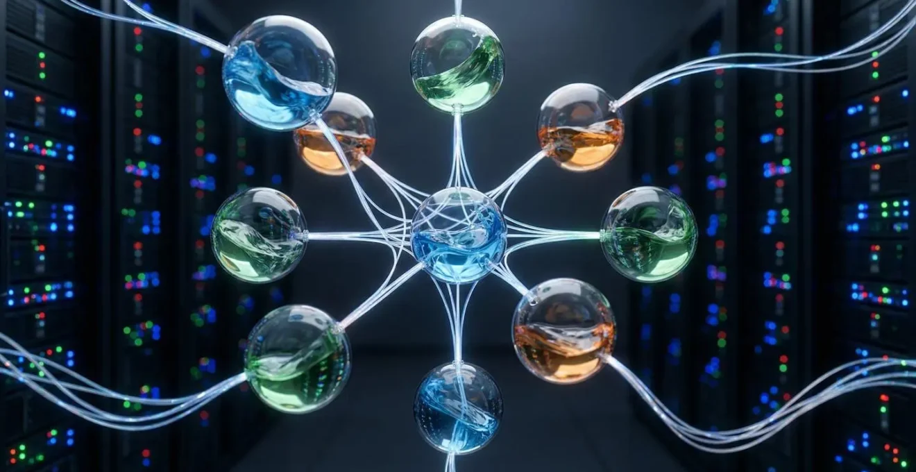 Visualisation abstraite de flux de données connectés entre différents systèmes